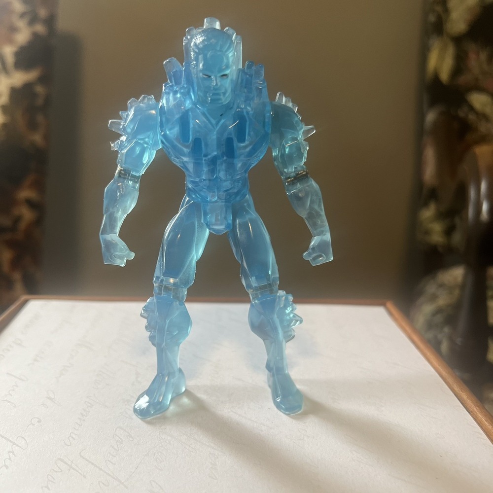 Toybiz Iceman 1995 VTG Marvel X-Men Invasion Series II 5" Figure Translucent